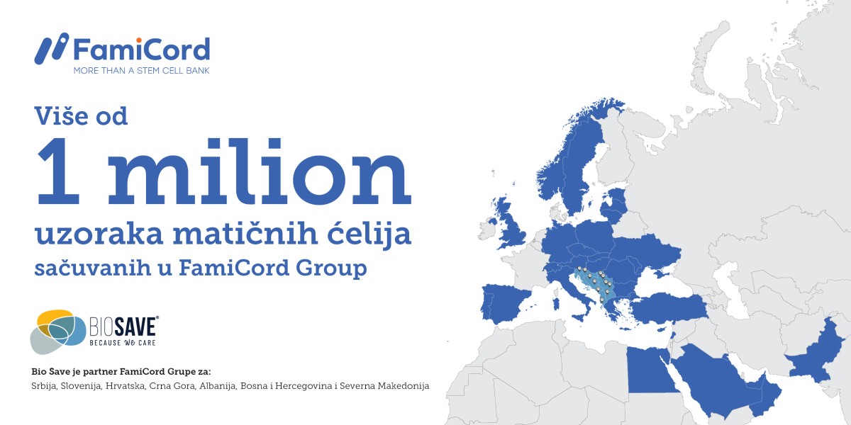 Neverovatno dostignuće: više od milion uzoraka matičnih ćelija sačuvano u FamiCord-u