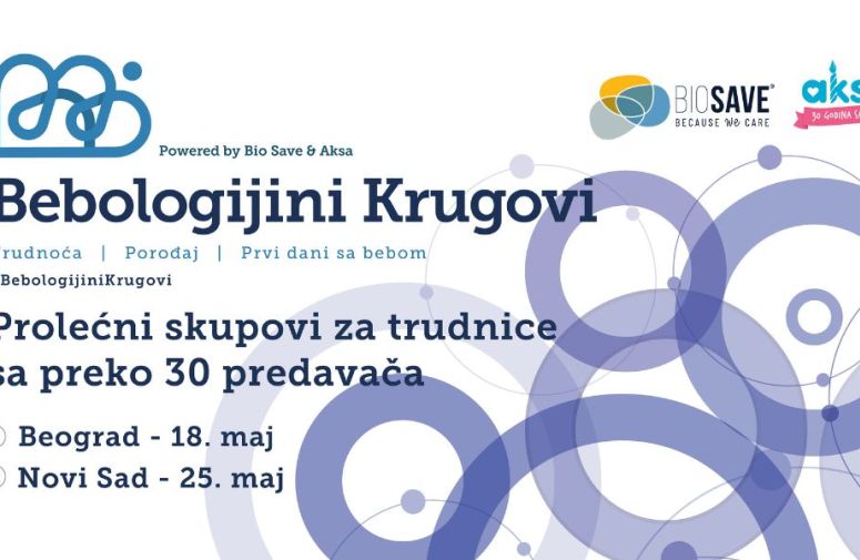Otvorena je prijava za najveći besplatan skup za trudnice u Beogradu i Novom Sadu- PROLEĆNI BEBOLOGIJINI KRUGOVI!