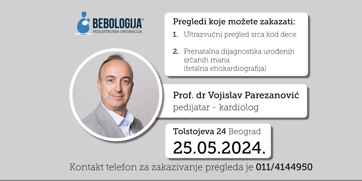 Sjajna vest: Prof. dr Vojislav Parezanović u ordinaciji Bebologija